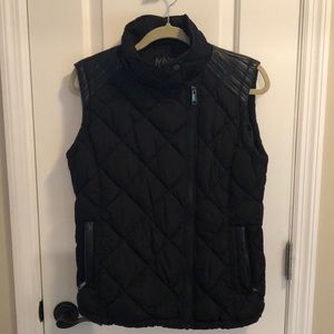 Andrew Marc New York Black Puffer Vest.